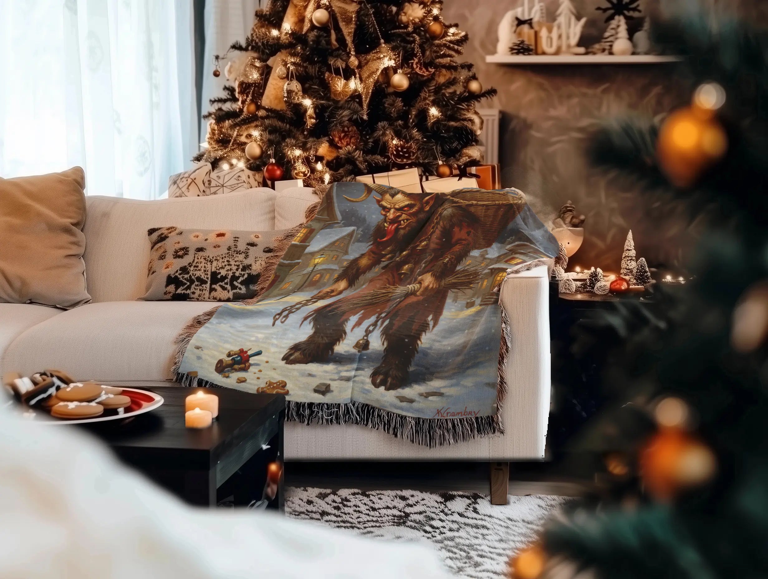 Woven-Seasonal-Christmas-blankets Cozy Comfort Co.