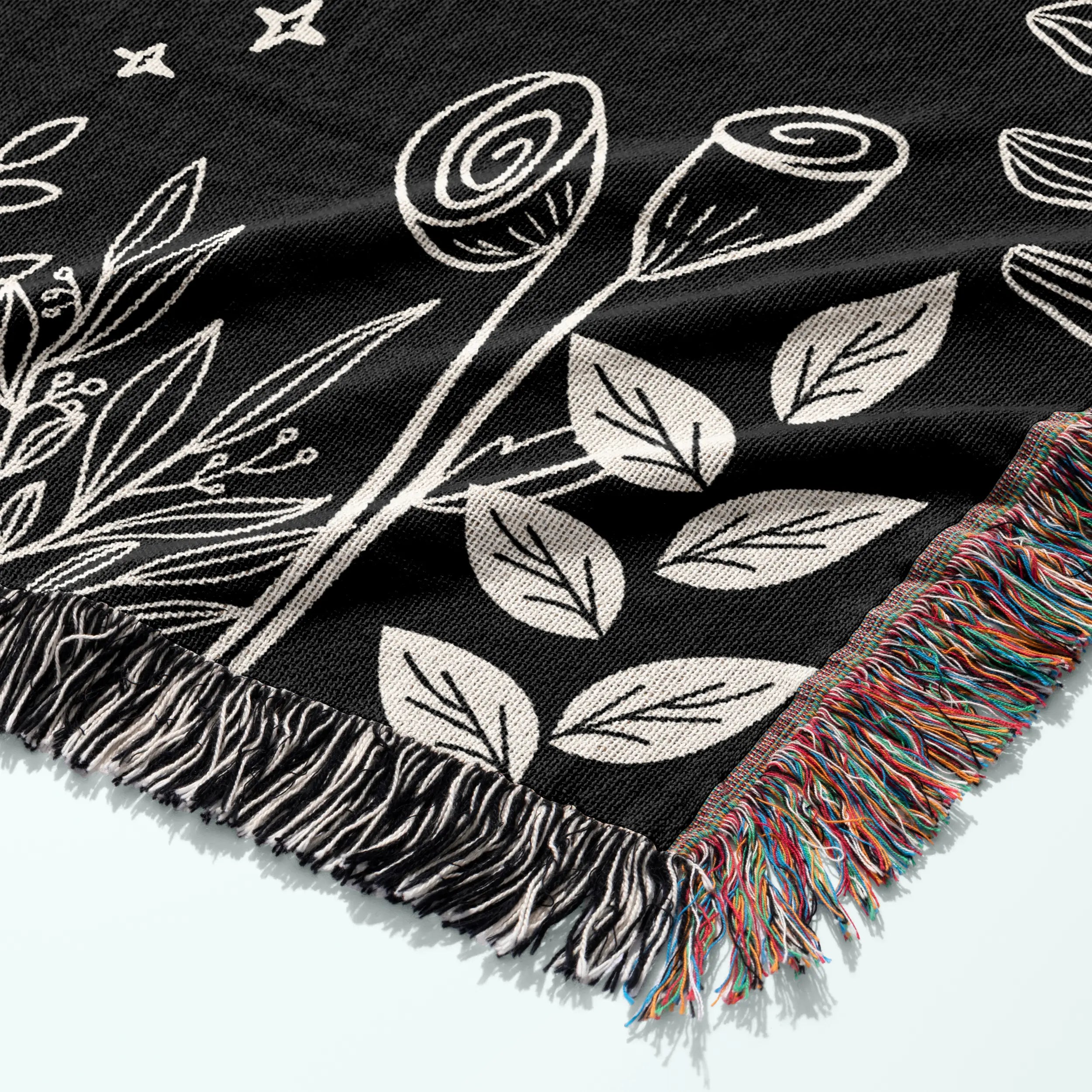 Personalized Ghost Couple Woven Blanket – Custom Names & Year Printify