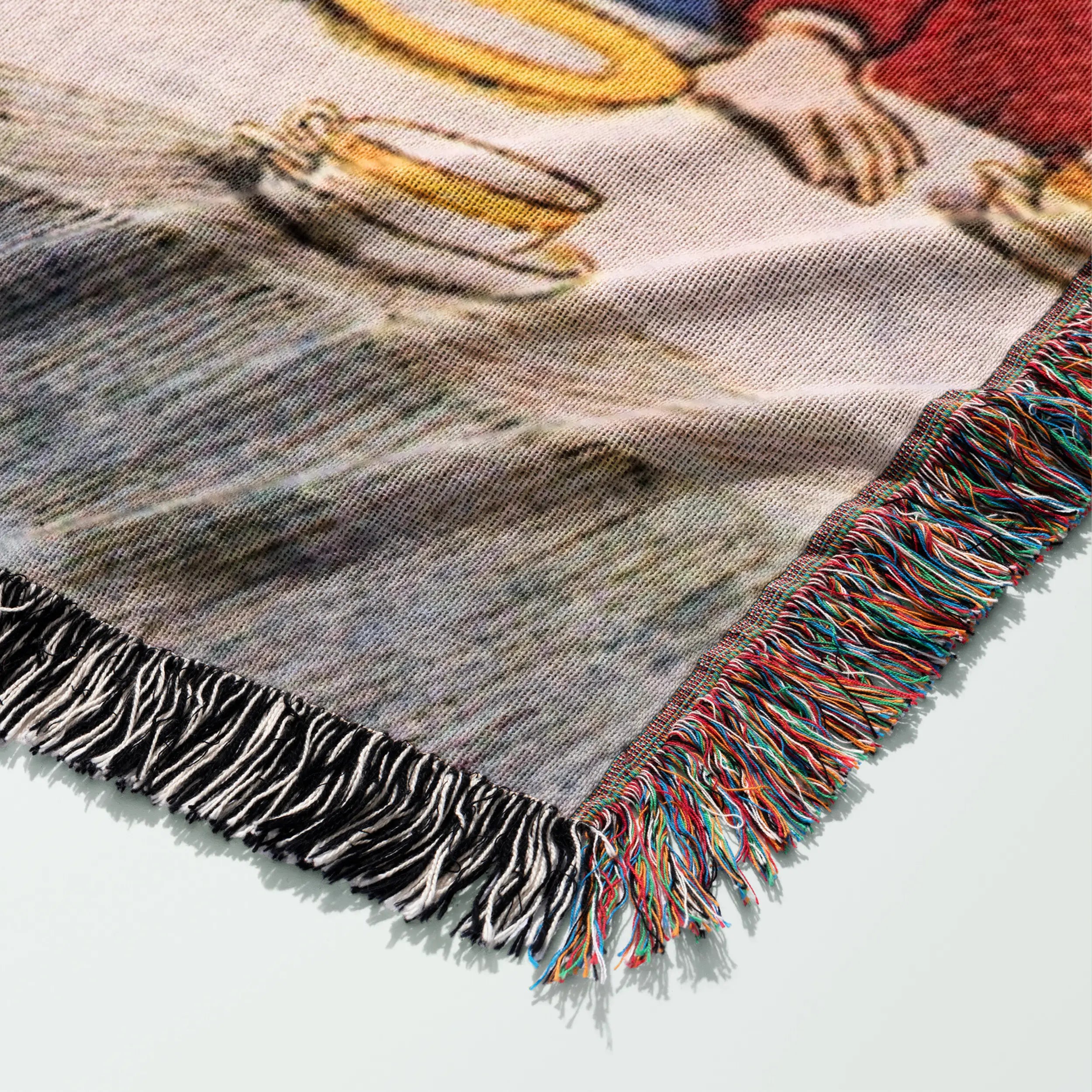 Alice in Wonderland Mad Hatter’s Tea Party Woven Blanket Printify