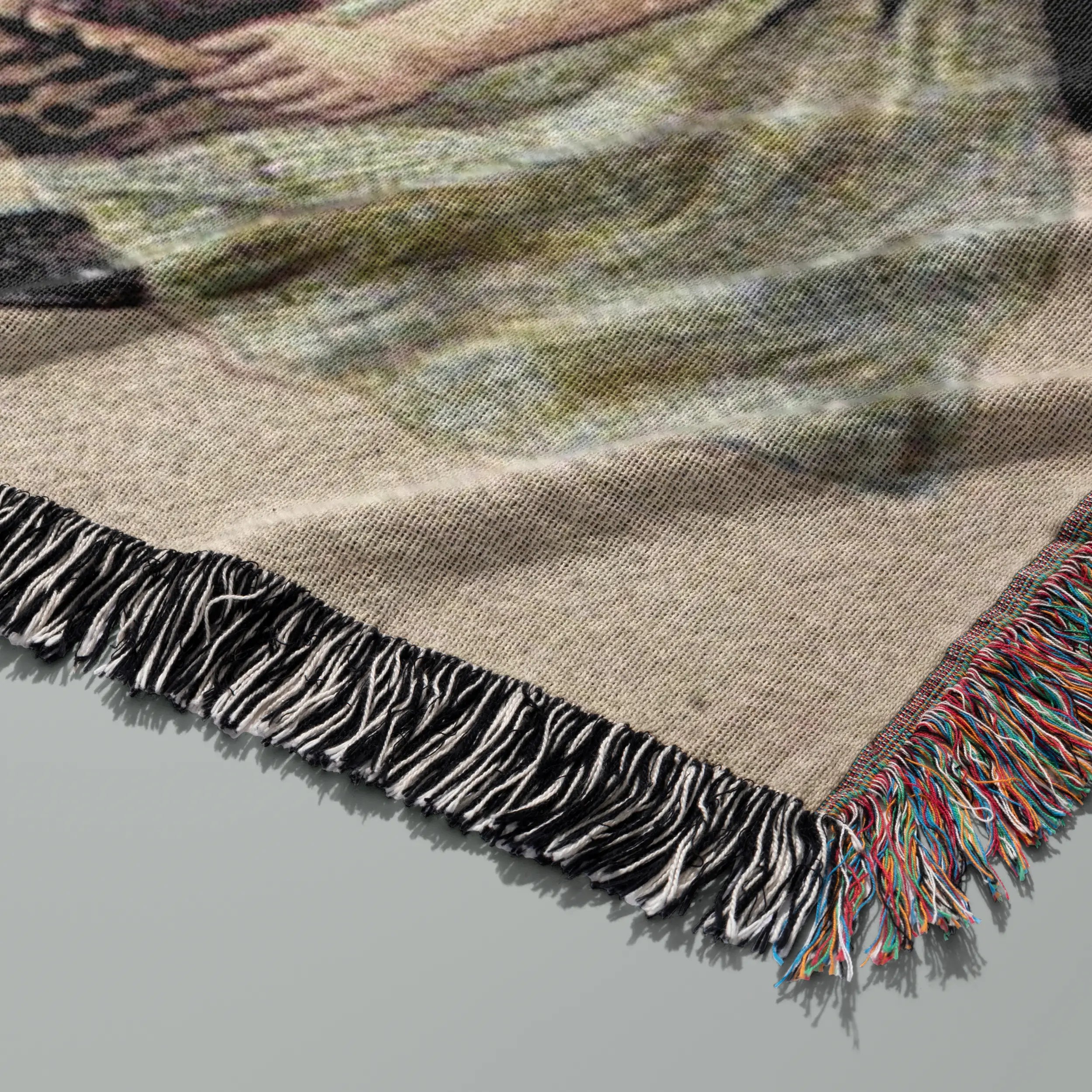 Greetings From Krampus Personalized Woven Blanket – Vintage Folklore Holiday Throw Printify