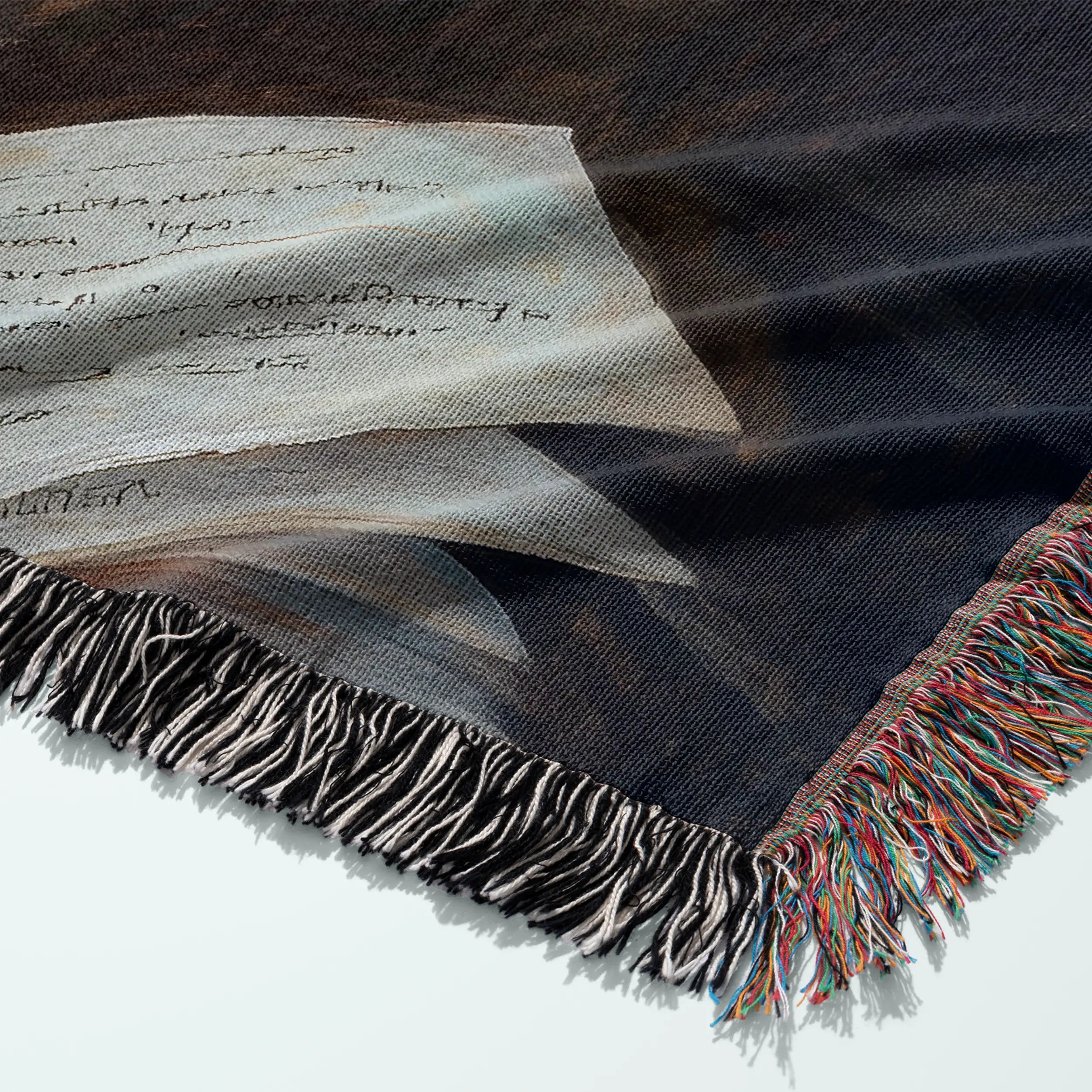 Book Dragon Woven Blanket – Fantasy Art Throw for Readers & Dreamers Printify