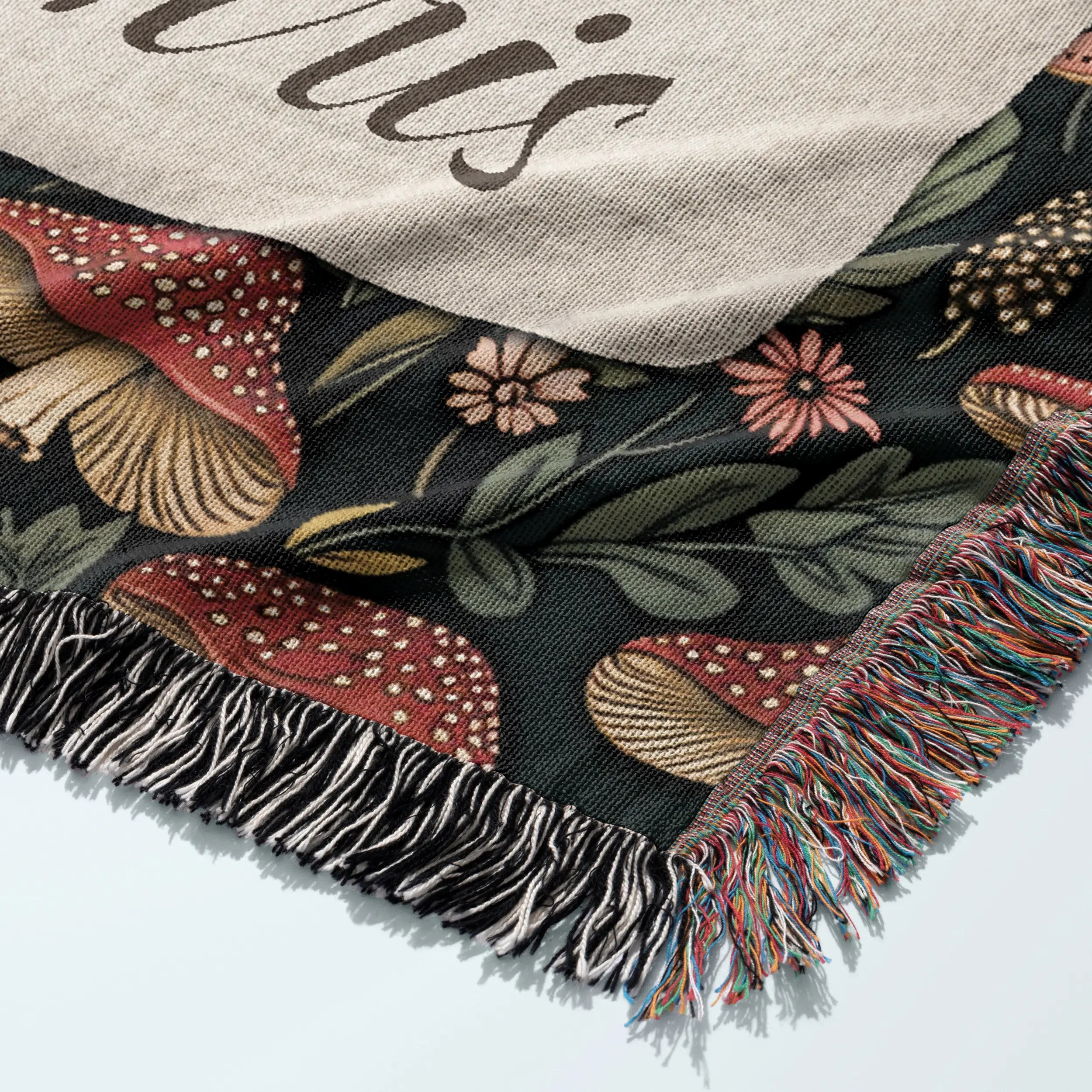 Woven Toad Blanket – Personalized Cottagecore Throw for Couples Printify