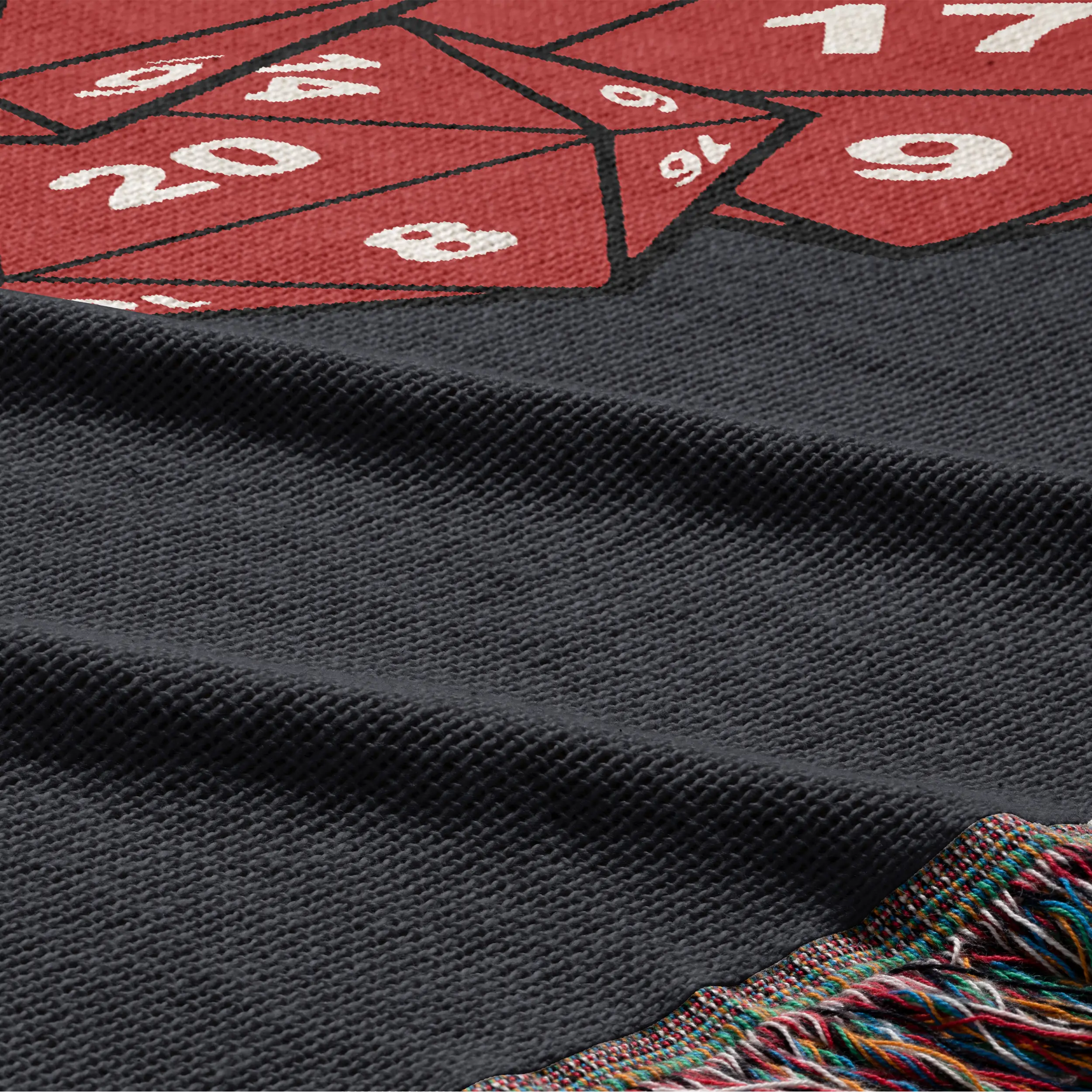 Party of Two D20 Woven Blanket – Personalized Gaming Couple Gift Printify