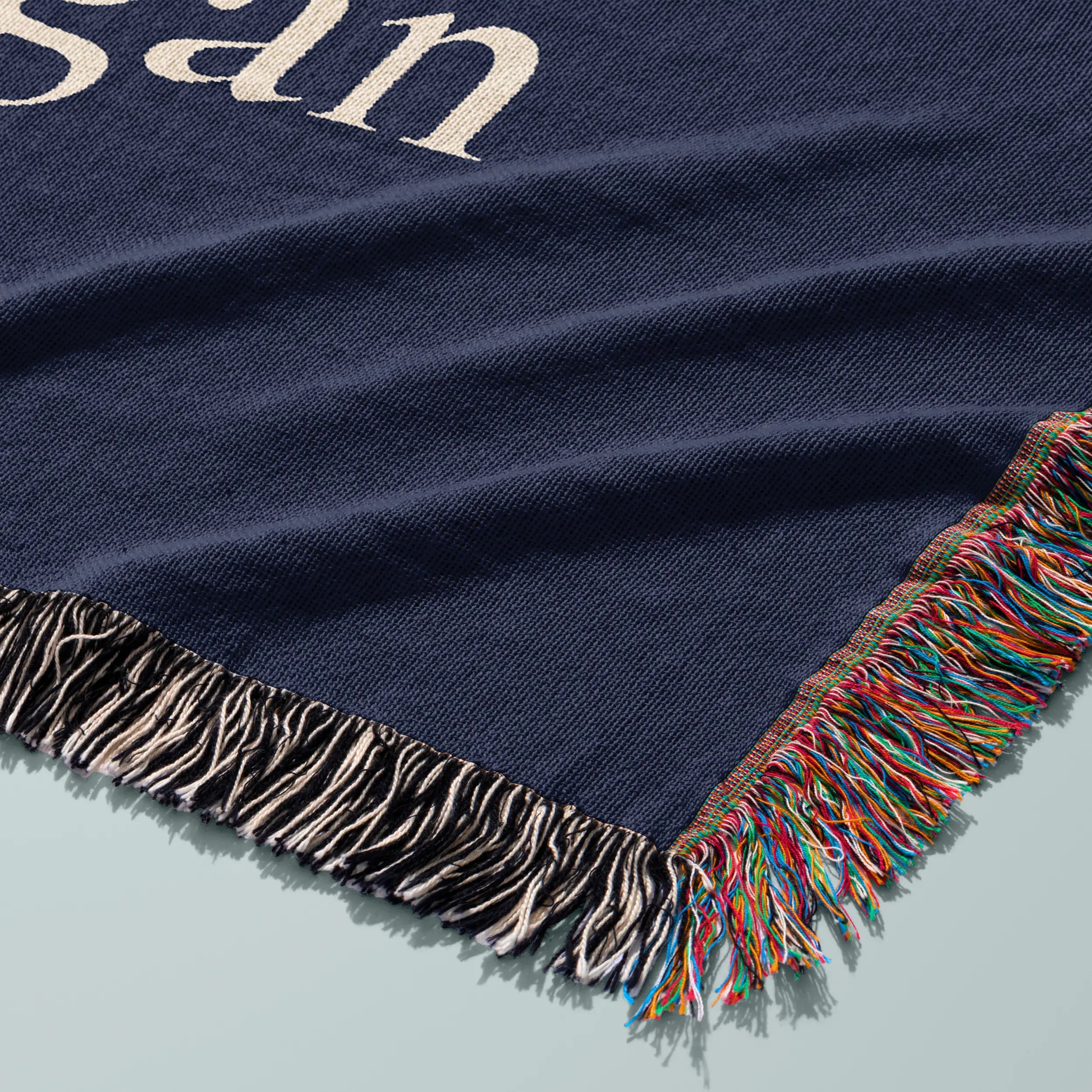 Party of Two D20 Woven Blanket – Personalized Gaming Couple Gift Printify