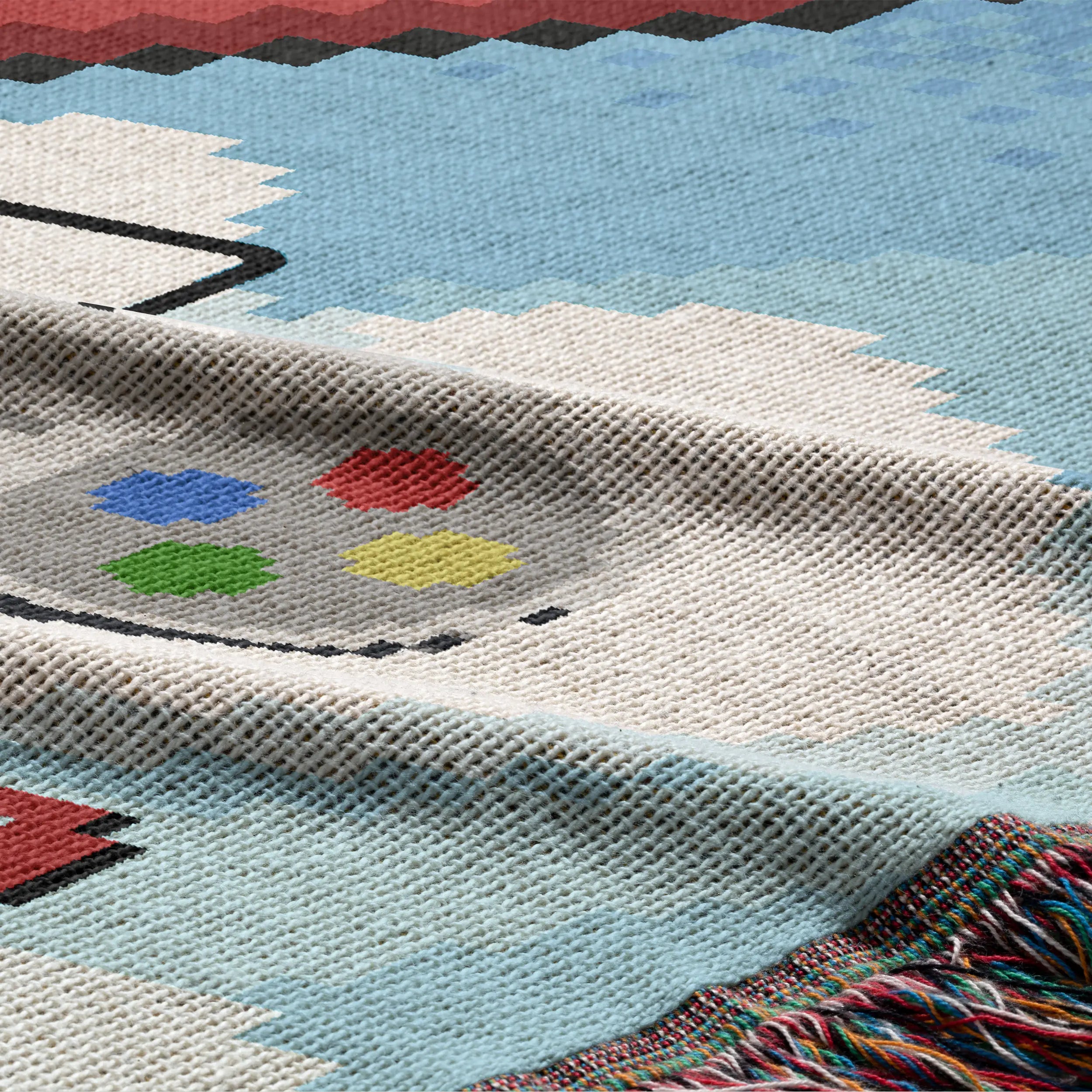 Retro Video Game Woven Blanket – Personalized 2-Player Co-Op for Couples Printify