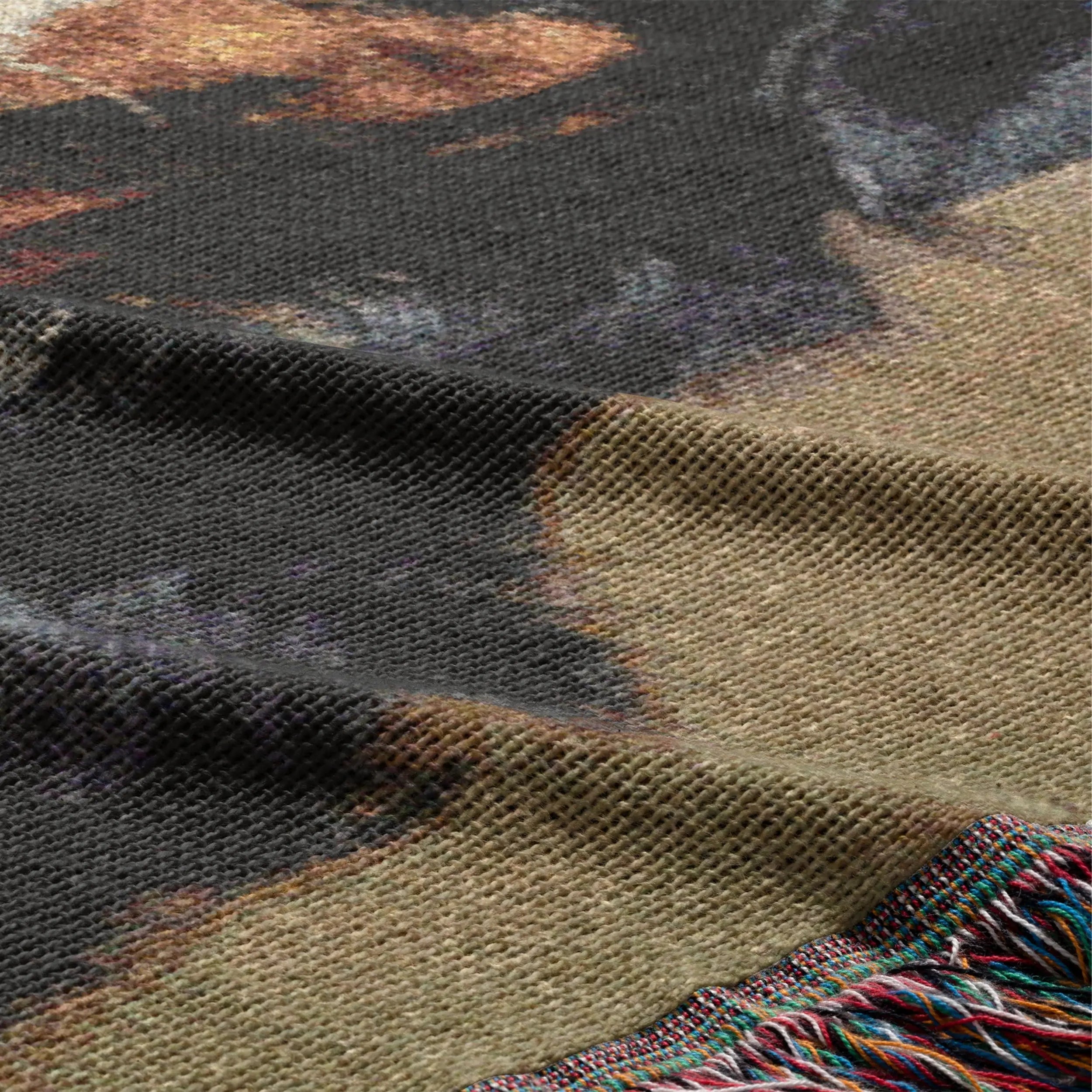 Personalized Pet Photo Woven Blanket – Custom Dog or Cat Portrait Printify